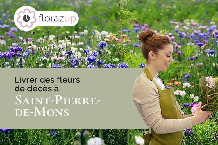 coupes de fleurs pour des obsèques à Saint-Pierre-de-Mons (Gironde/33210)