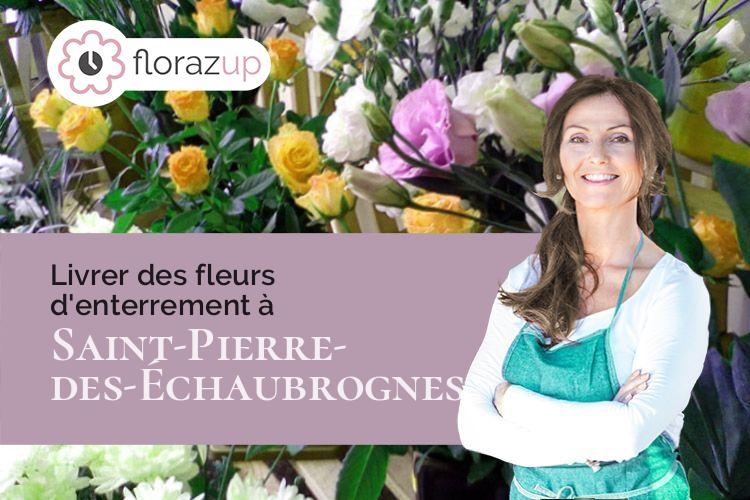 compositions de fleurs pour une crémation à Saint-Pierre-des-Échaubrognes (Deux-Sèvres/79700)
