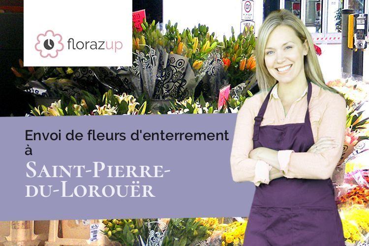compositions de fleurs pour un enterrement à Saint-Pierre-du-Lorouër (Sarthe/72150)
