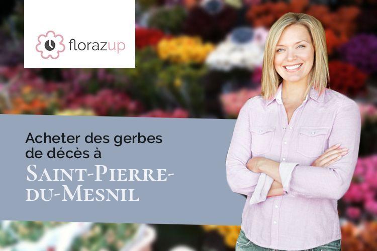 créations florales pour des obsèques à Saint-Pierre-du-Mesnil (Eure/27330)
