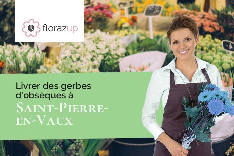 compositions florales pour un décès à Saint-Pierre-en-Vaux (Côte-d'Or/21230)