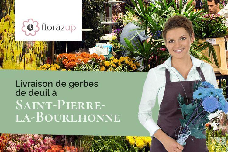 compositions florales pour un décès à Saint-Pierre-la-Bourlhonne (Puy-de-Dôme/63480)