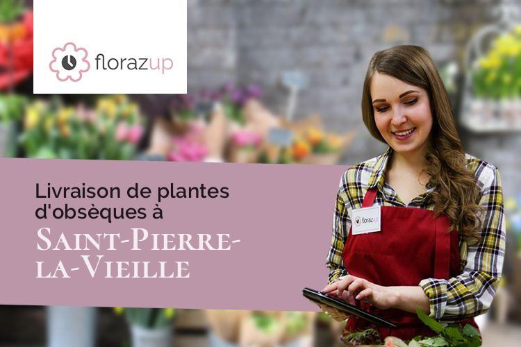 compositions florales pour des obsèques à Saint-Pierre-la-Vieille (Calvados/14770)