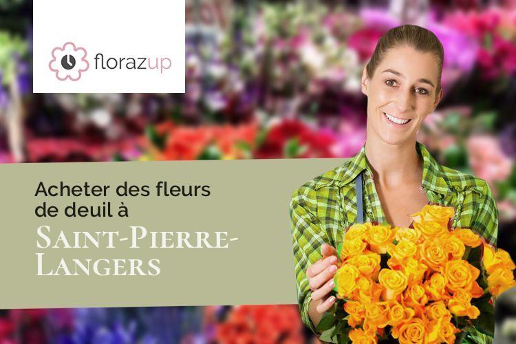 coupes de fleurs pour un enterrement à Saint-Pierre-Langers (Manche/50530)