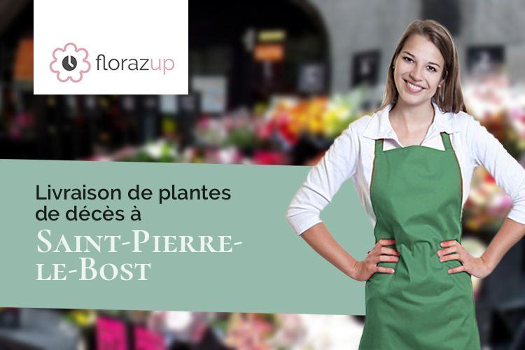 fleurs deuil pour un décès à Saint-Pierre-le-Bost (Creuse/23600)