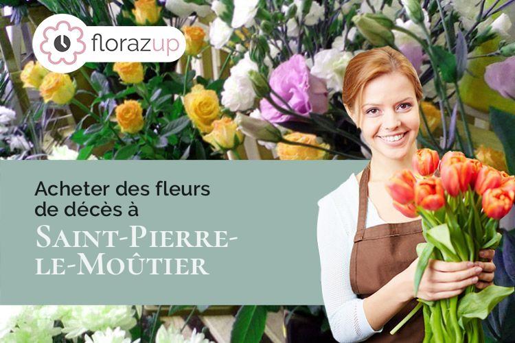 créations de fleurs pour un décès à Saint-Pierre-le-Moûtier (Nièvre/58240)