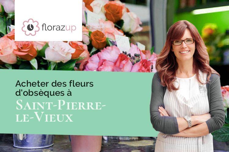 coupes de fleurs pour une crémation à Saint-Pierre-le-Vieux (Saône-et-Loire/71520)