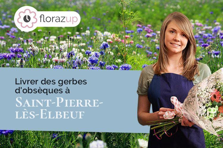 fleurs deuil pour une crémation à Saint-Pierre-lès-Elbeuf (Seine-Maritime/76320)