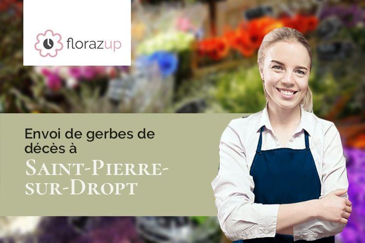 fleurs deuil pour un décès à Saint-Pierre-sur-Dropt (Lot-et-Garonne/47120)