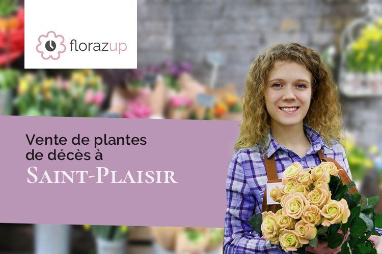 créations florales pour un enterrement à Saint-Plaisir (Allier/03160)
