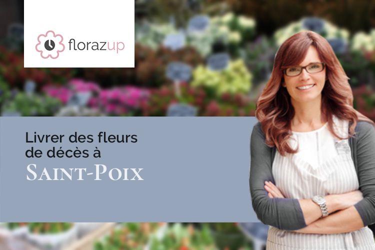 couronnes florales pour un deuil à Saint-Poix (Mayenne/53540)