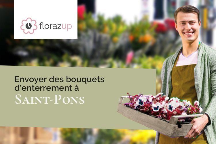 couronnes de fleurs pour un décès à Saint-Pons (Ardèche/07580)