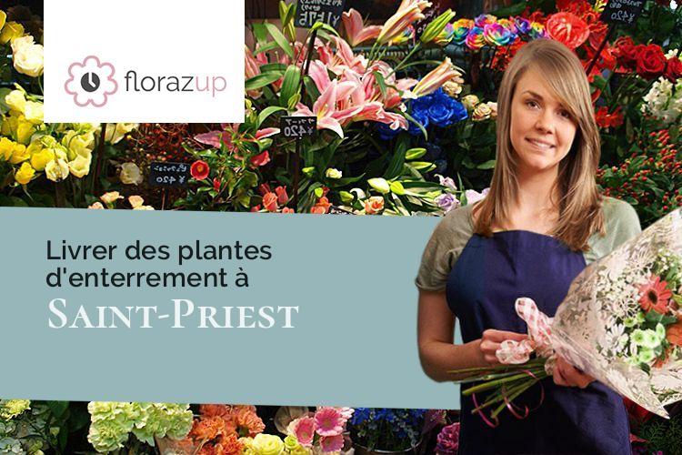 coupes de fleurs pour des obsèques à Saint-Priest (Creuse/23110)