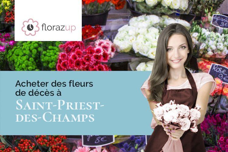 coupes de fleurs pour une crémation à Saint-Priest-des-Champs (Puy-de-Dôme/63640)