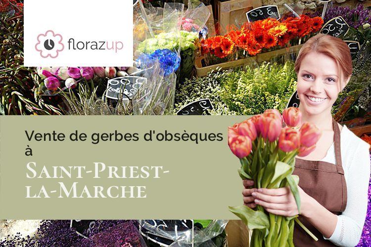 bouquets de fleurs pour un deuil à Saint-Priest-la-Marche (Cher/18370)