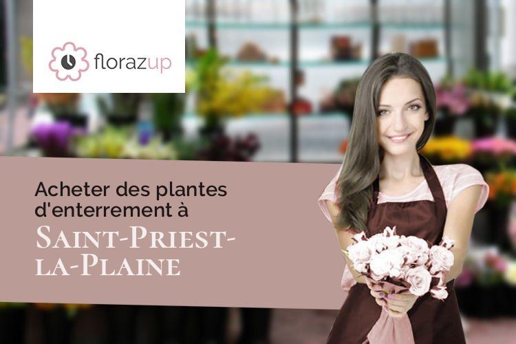 coupes de fleurs pour des funérailles à Saint-Priest-la-Plaine (Creuse/23240)