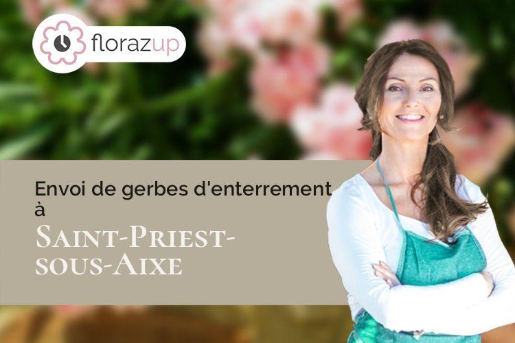 créations de fleurs pour des obsèques à Saint-Priest-sous-Aixe (Haute-Vienne/87700)