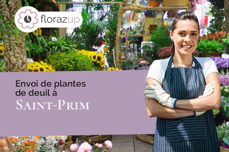 coupes de fleurs pour un deuil à Saint-Prim (Isère/38370)