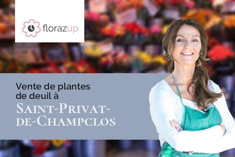 créations florales pour un enterrement à Saint-Privat-de-Champclos (Gard/30430)