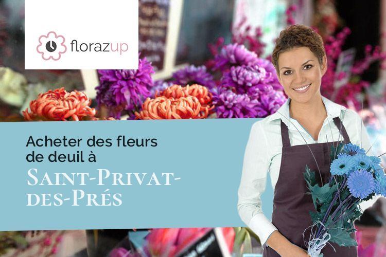 créations florales pour un deuil à Saint-Privat-des-Prés (Dordogne/24410)