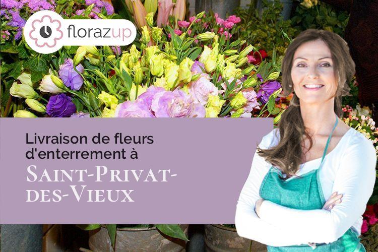 plantes pour un enterrement à Saint-Privat-des-Vieux (Gard/30340)