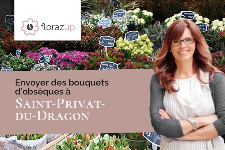 coeurs de fleurs pour un enterrement à Saint-Privat-du-Dragon (Haute-Loire/43380)