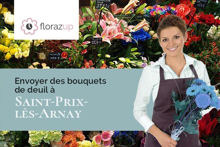 créations florales pour des obsèques à Saint-Prix-lès-Arnay (Côte-d'Or/21230)