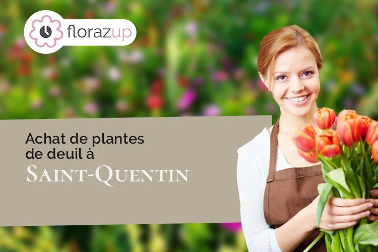 compositions de fleurs pour un enterrement à Saint-Quentin (Aisne/02100)