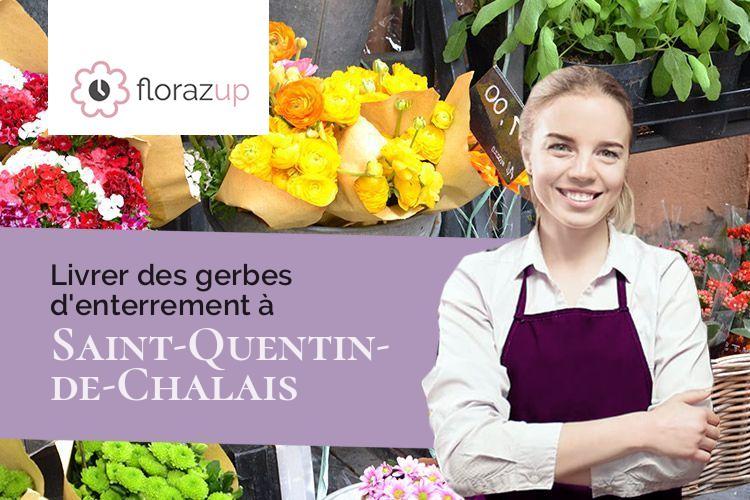 créations florales pour des funérailles à Saint-Quentin-de-Chalais (Charente/16210)