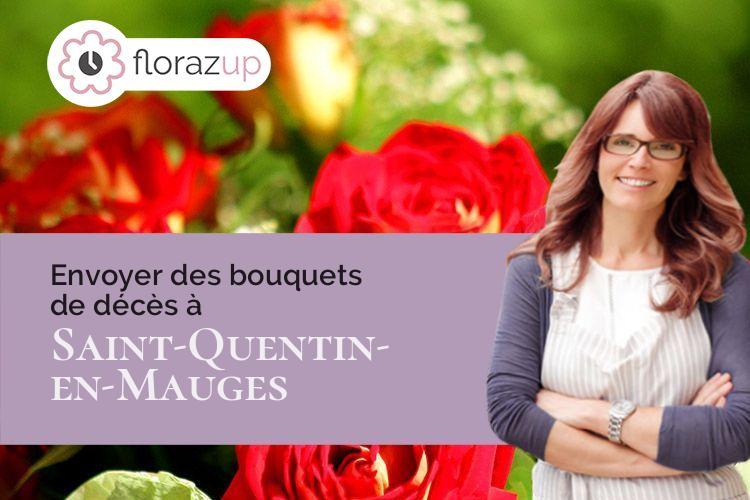 coeur de fleurs pour un deuil à Saint-Quentin-en-Mauges (Maine-et-Loire/49110)