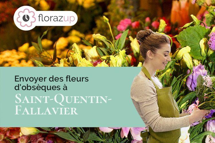 créations florales pour des funérailles à Saint-Quentin-Fallavier (Isère/38070)