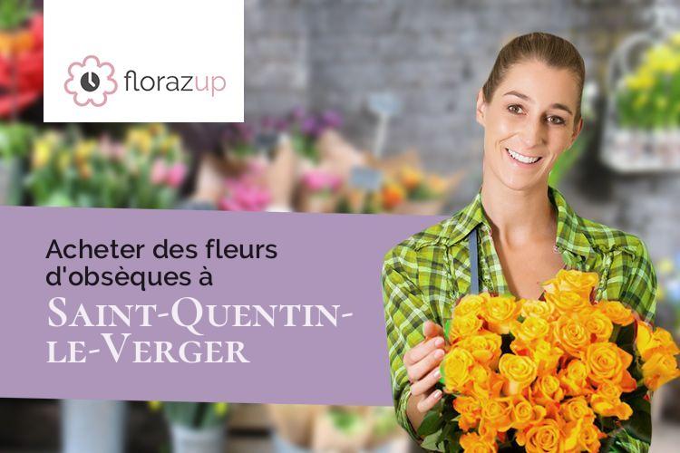 compositions florales pour des obsèques à Saint-Quentin-le-Verger (Marne/51120)