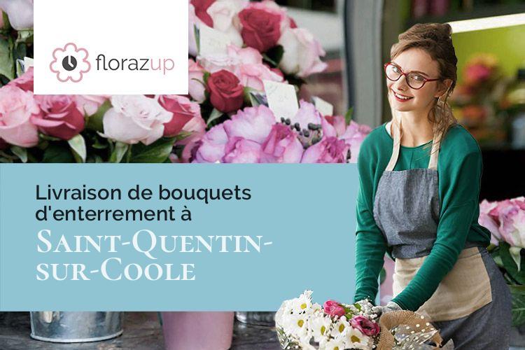 créations florales pour un enterrement à Saint-Quentin-sur-Coole (Marne/51240)