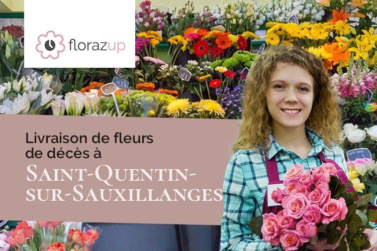 coupes de fleurs pour un deuil à Saint-Quentin-sur-Sauxillanges (Puy-de-Dôme/63490)