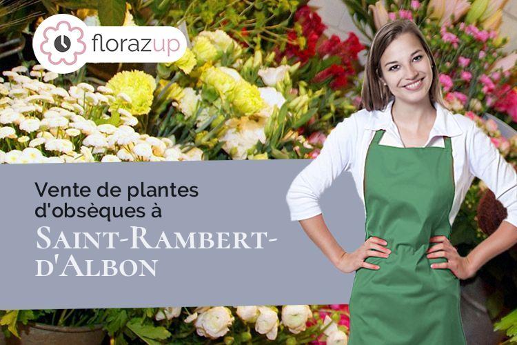 compositions de fleurs pour des obsèques à Saint-Rambert-d'Albon (Drôme/26140)