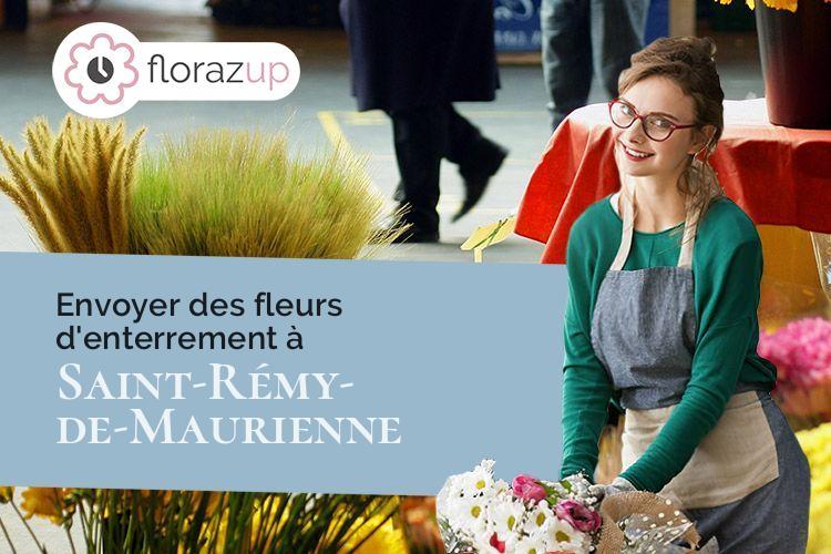 créations florales pour des funérailles à Saint-Rémy-de-Maurienne (Savoie/73660)