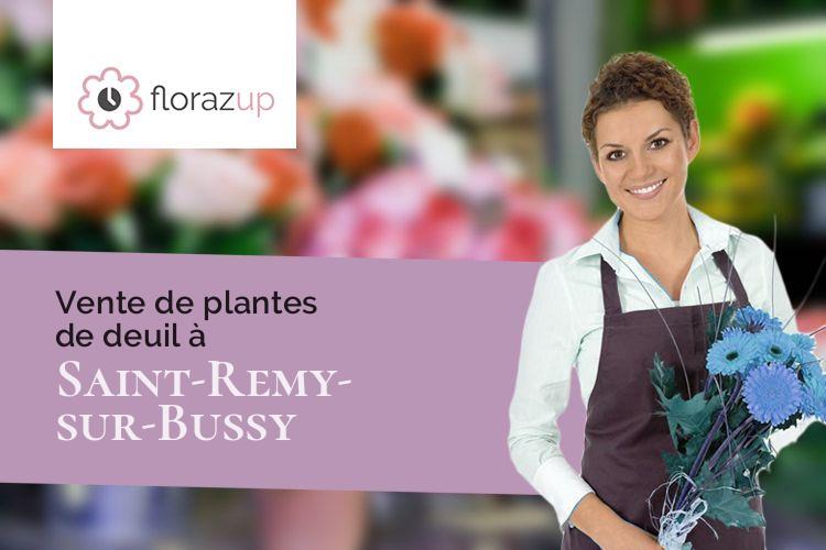 coeurs de fleurs pour une crémation à Saint-Remy-sur-Bussy (Marne/51600)