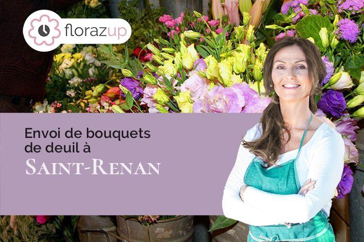 coupes de fleurs pour un deuil à Saint-Renan (Finistère/29290)