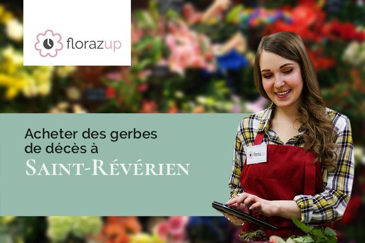 couronnes de fleurs pour un deuil à Saint-Révérien (Nièvre/58420)