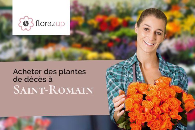 compositions de fleurs pour un deuil à Saint-Romain (Charente/16210)