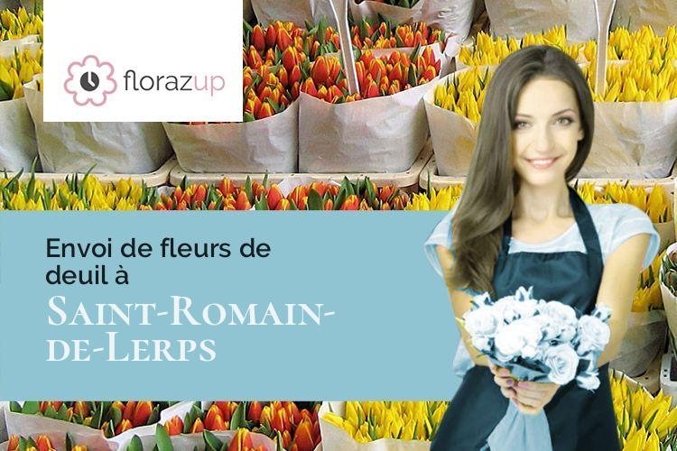 créations de fleurs pour des funérailles à Saint-Romain-de-Lerps (Ardèche/07130)