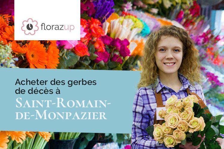 gerbes de fleurs pour une crémation à Saint-Romain-de-Monpazier (Dordogne/24540)