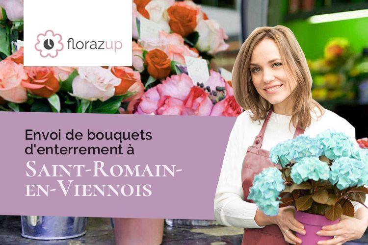 fleurs deuil pour un décès à Saint-Romain-en-Viennois (Vaucluse/84110)