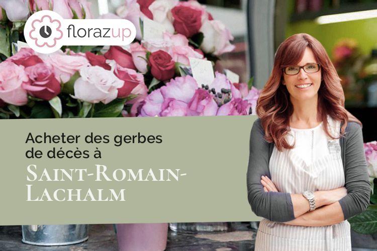 compositions florales pour un deuil à Saint-Romain-Lachalm (Haute-Loire/43620)