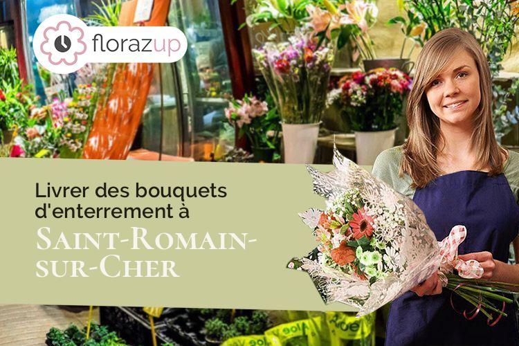 coupes de fleurs pour un deuil à Saint-Romain-sur-Cher (Loir-et-Cher/41140)