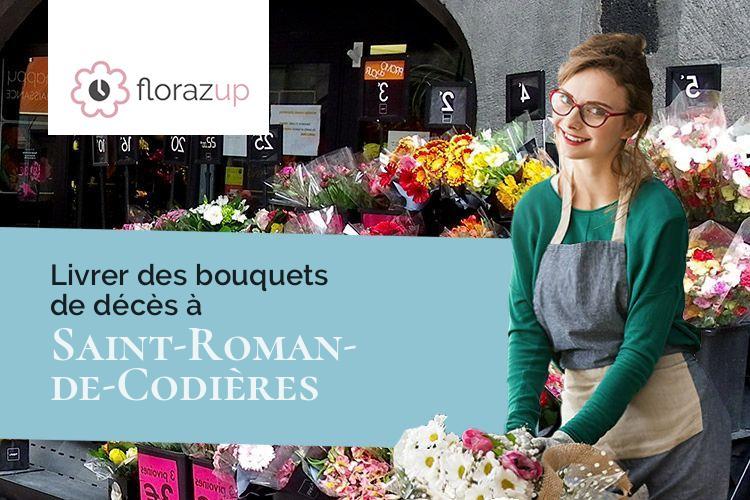 compositions florales pour des funérailles à Saint-Roman-de-Codières (Gard/30440)