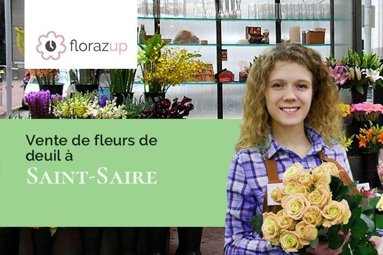 créations de fleurs pour un enterrement à Saint-Saire (Seine-Maritime/76270)