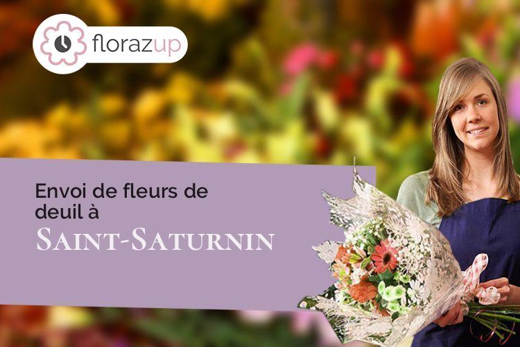 fleurs deuil pour un enterrement à Saint-Saturnin (Charente/16290)