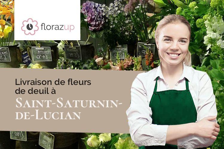 créations florales pour un enterrement à Saint-Saturnin-de-Lucian (Hérault/34725)