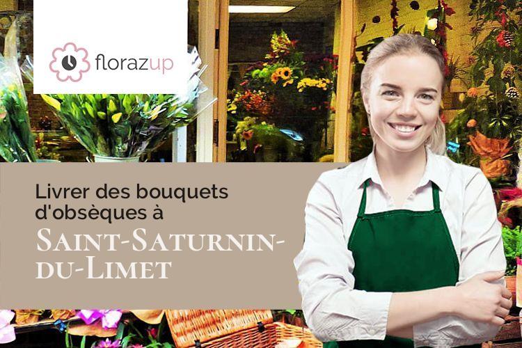coupes de fleurs pour un deuil à Saint-Saturnin-du-Limet (Mayenne/53800)